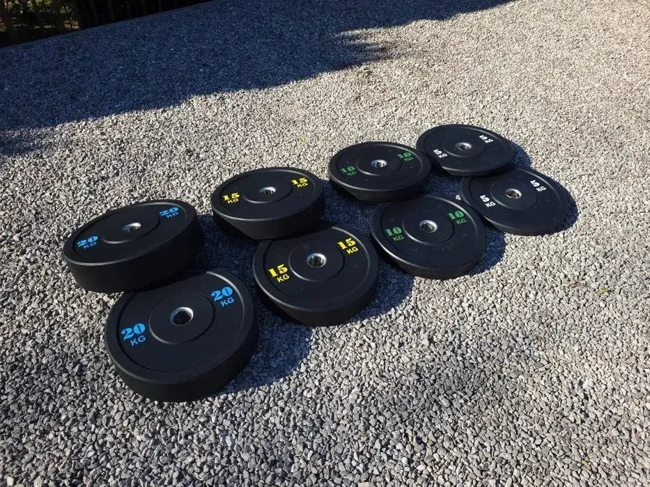 Bumper Plate 100 kg – Gummi vægtskive 50 mm | Homegym & Crossfit gym4all
