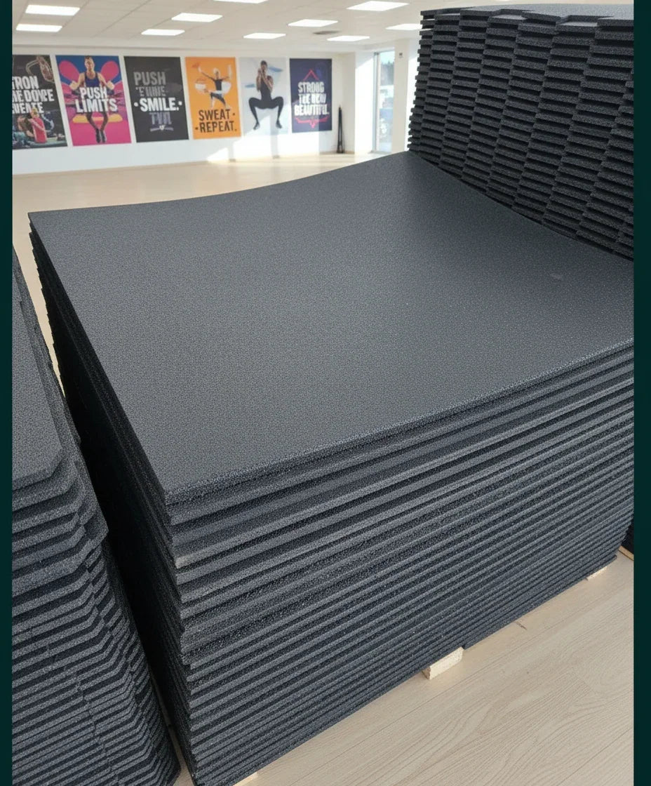 Gulv Måtte 1m² 15mm - Professionel Træningsmåtte