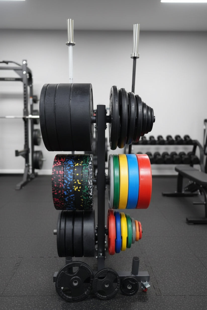 Bumper Plates Stativ – Lodret til 4 Stænger & 1000 kg