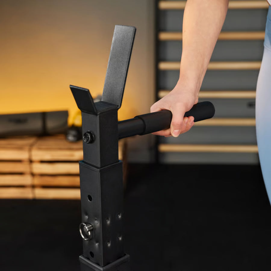 Justerbare vægtstativer med sikrings- og TX-dipholdere gym4all