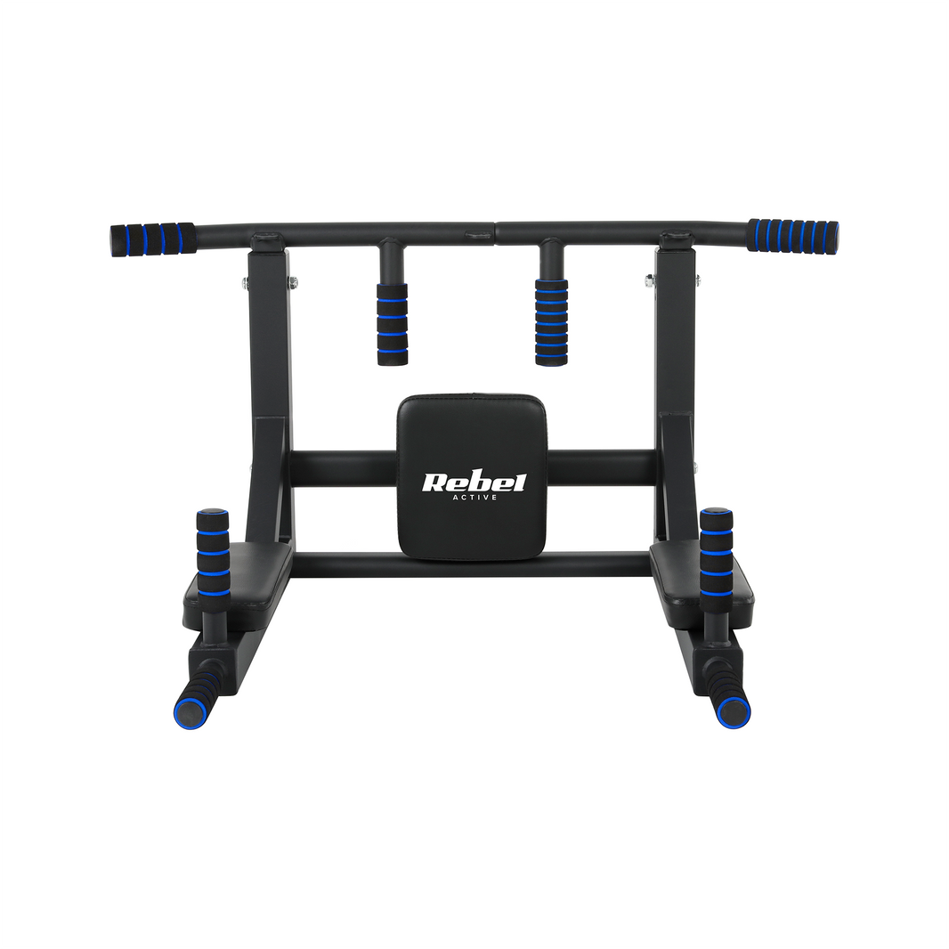 Rebel Active multifunktionelt pull-up bar til hjemmetræning, robust stål og skridsikre håndtag