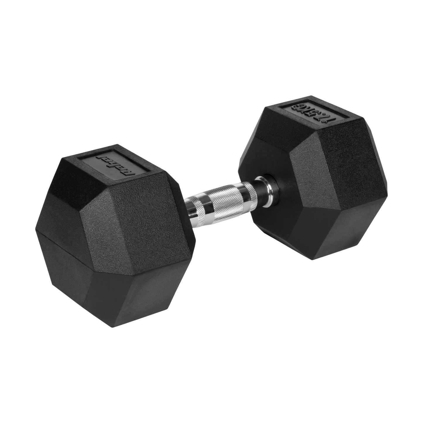 Gummibelagt støbejernshåndvægt HEX 17,5 kg gym4all