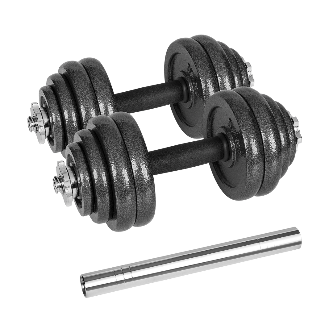 Håndvægte 2x15kg i en kuffert gym4all