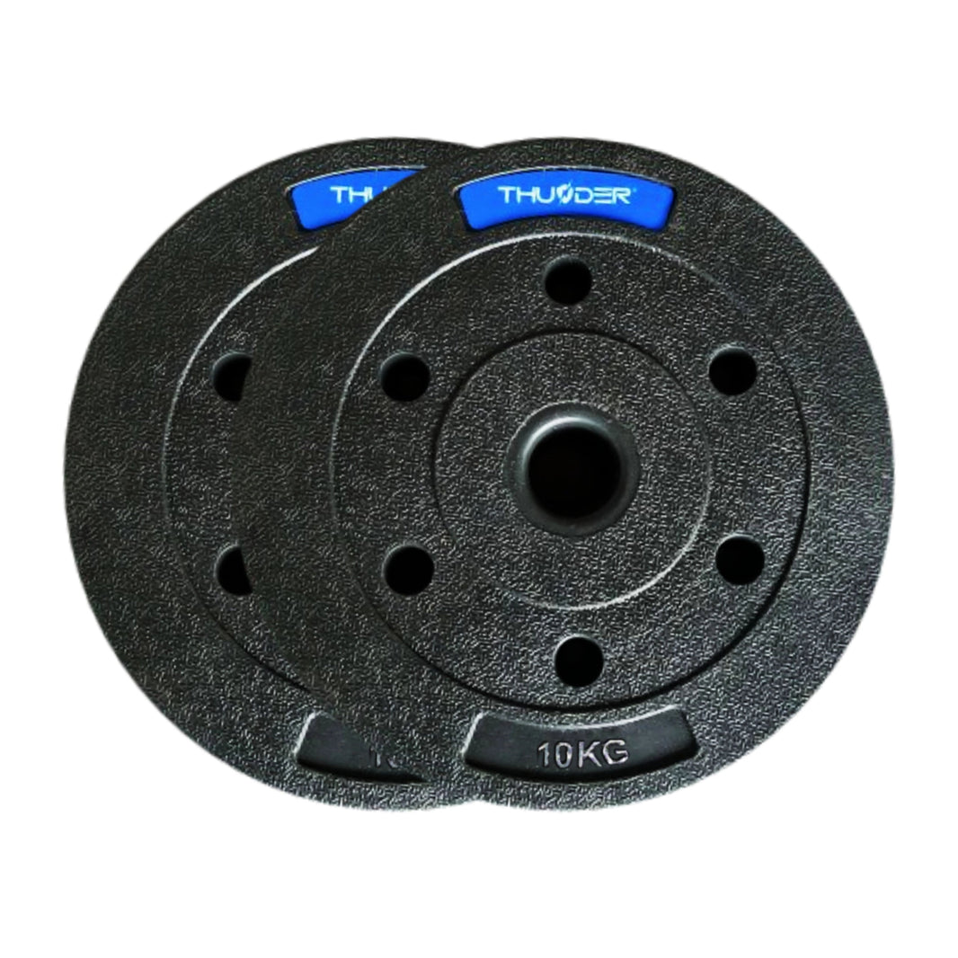 TH 20kg Bitumenvægte 2x10kg 31mm - Støjfri Hjemmegym Sæt gym4all