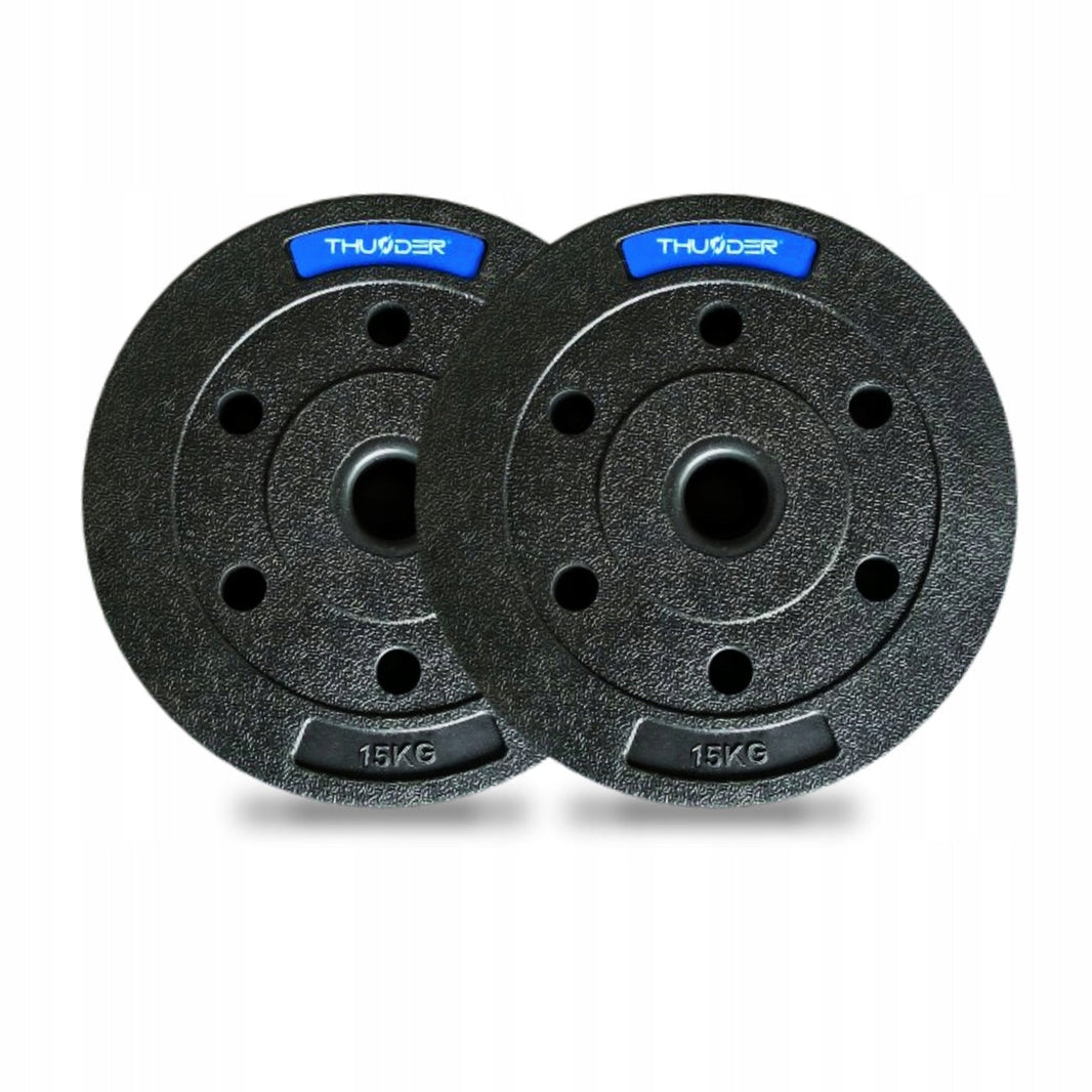 TH 60kg Bitumenvægte Sæt - 2x15kg 31mm Hjemmegym gym4all