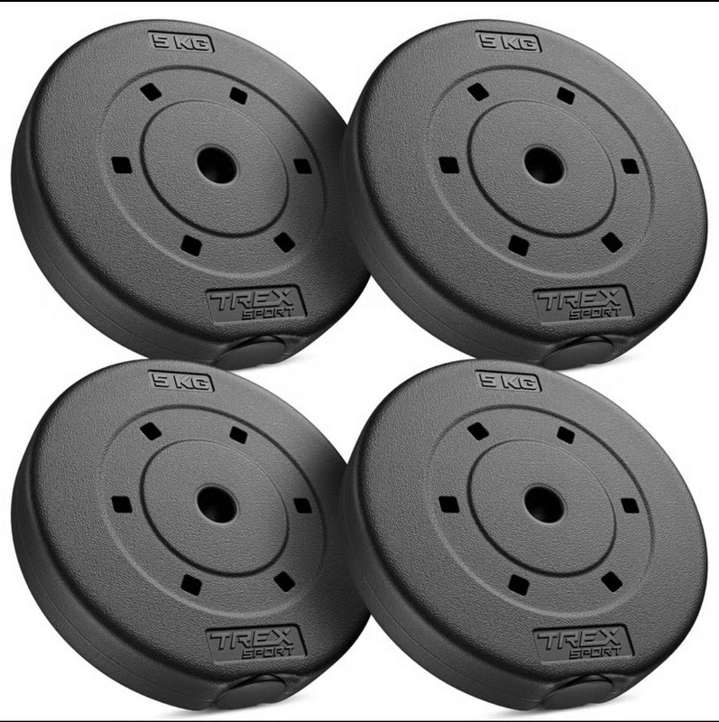 Trex Sport Vægtstangssæt 120cm 24kg - Støjfri Hjemmegym