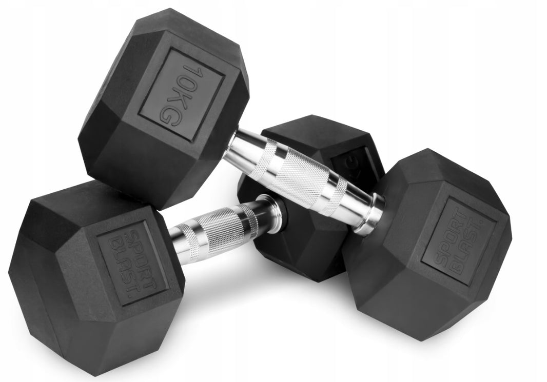 Hexagon Håndvægtsæt 2x2,5-40kg med Stativ – Ultimate Komplet Sæt