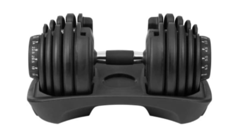 Regulerbar Håndvægt 1x24 kg – 15 i 1 Dumbbell til Homegym gym4all