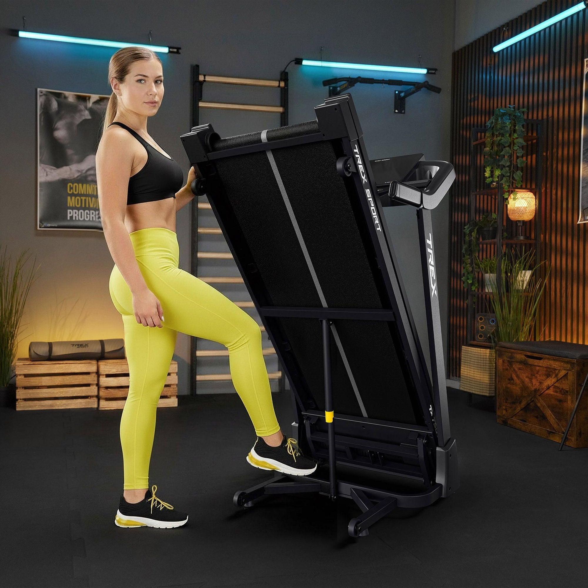 Trex Sport NORE TX-750TM Foldbart Løbebånd – 3 HK & 15 Automatiske Hældningstrin