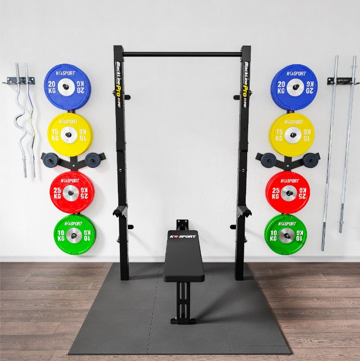 Wall-Mounted Foldable Training Rack / Barbell Press Stand KSG011