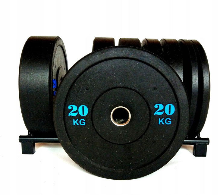 Bumper Plate Sæt 100 kg | Komplet Sæt til Styrketræning | Homegym gym4all