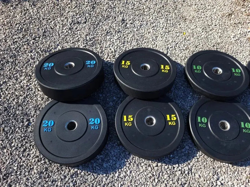 Bumper Plate 100 kg – Gummi vægtskive 50 mm | Homegym & Crossfit gym4all