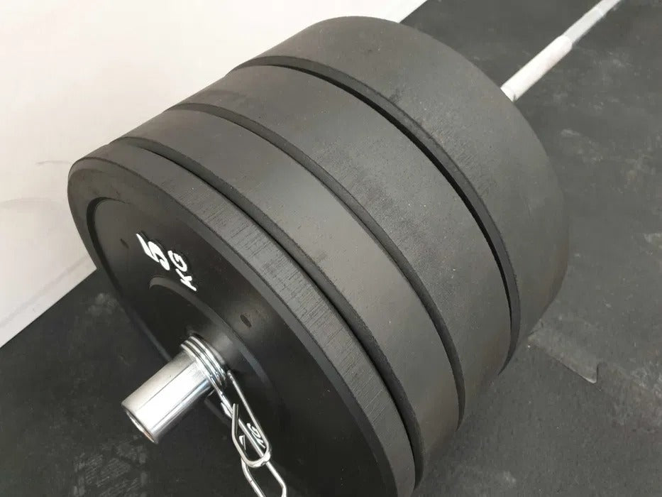 Vægtskiver og OL vægtstang 100kg bumpers