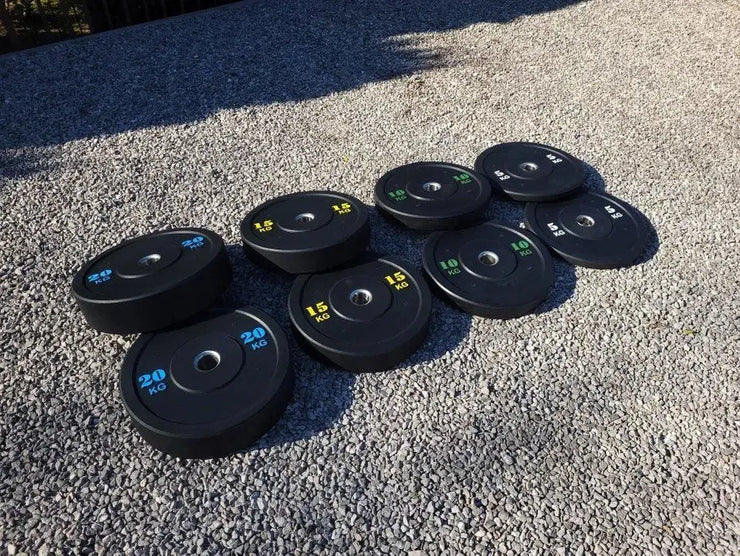 Bumper Plate 100 kg – Gummi vægtskive 50 mm | Homegym & Crossfit gym4all