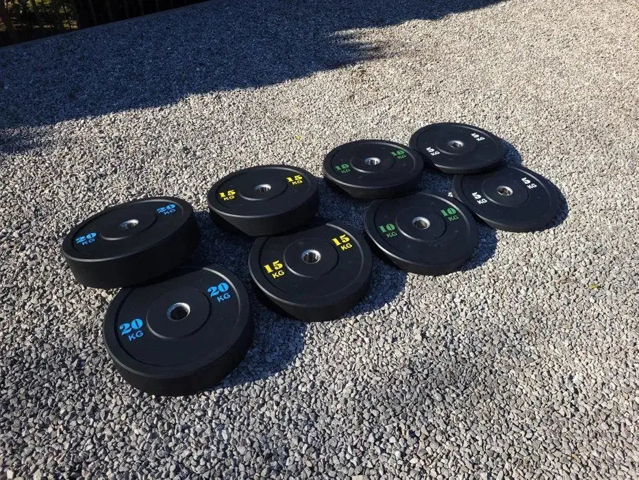 Bumper Plate 100 kg – Gummi vægtskive 50 mm | Homegym & Crossfit gym4all
