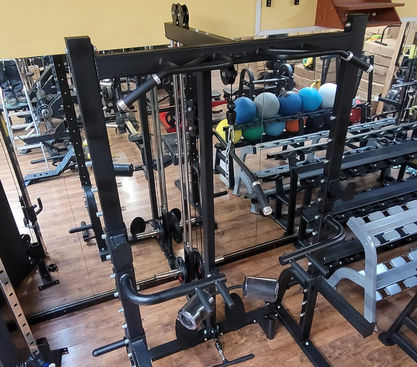 Squat Rack Power Cable Tower – Dips, Landmine & Kabeltræk gym4all