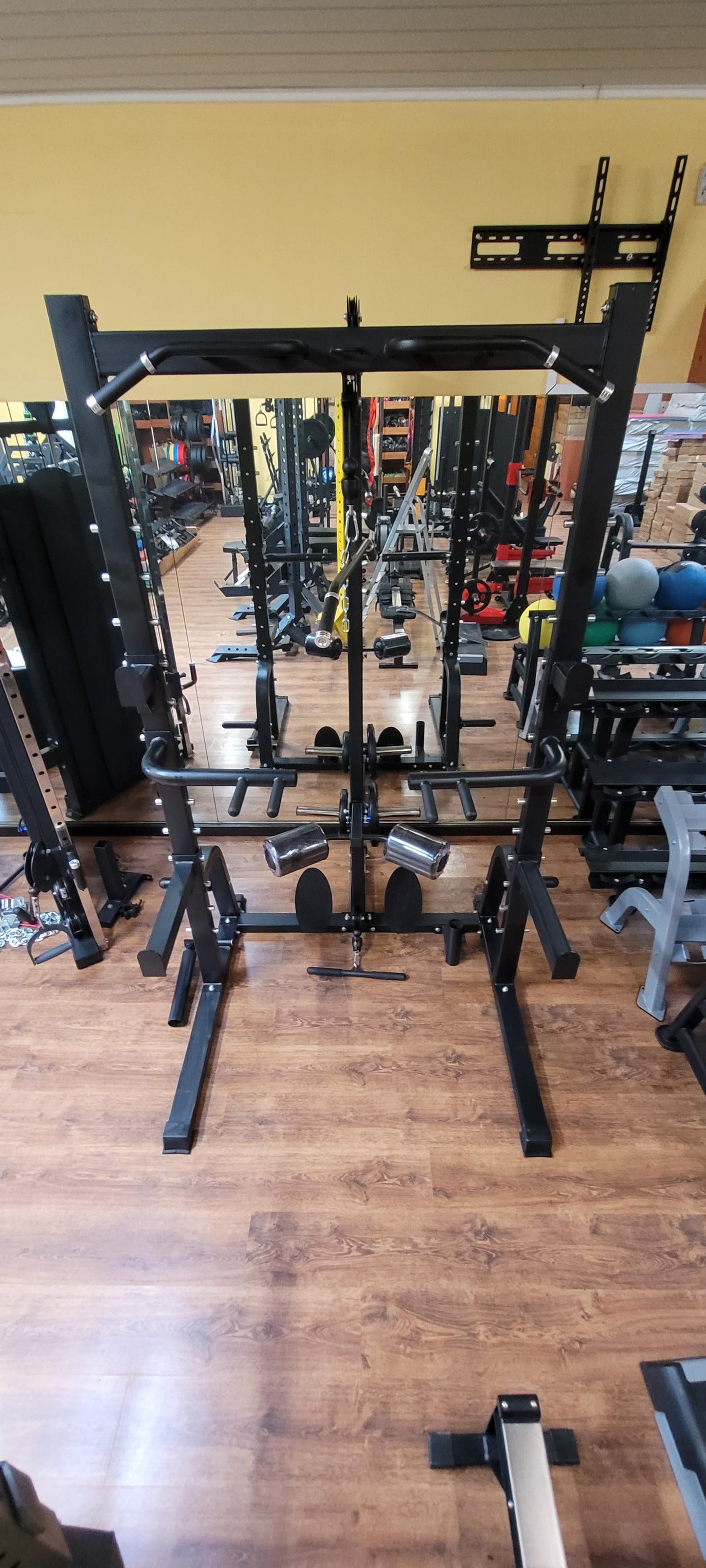 Squat Rack Power Cable Tower Dips Landmine