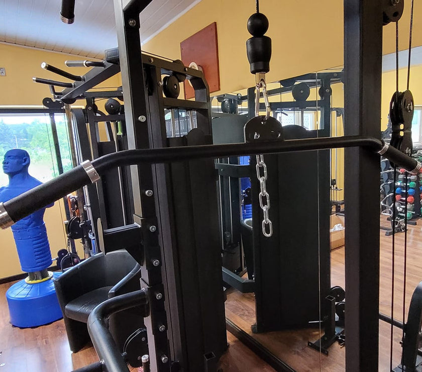 Squat Rack Power Cable Tower – Dips, Landmine & Kabeltræk gym4all