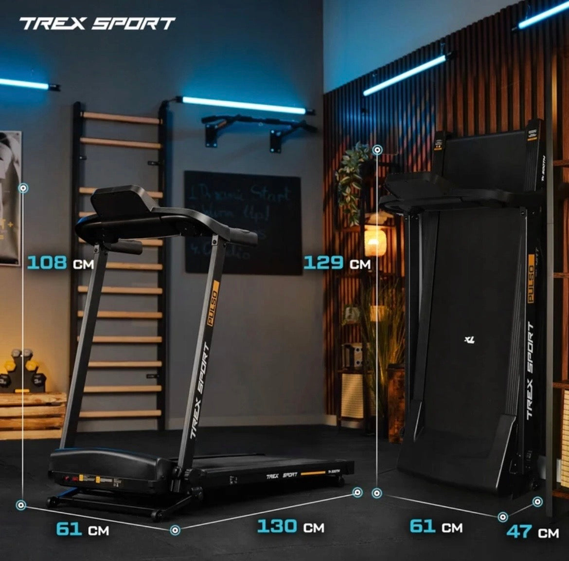 Trex Sport PULSO TX-500TM Foldbart Løbebånd