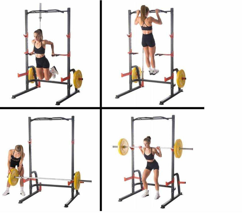 Half Rack HS | Multifunktionel Rack med Dips & Pull-Up | Til Homegym gym4all