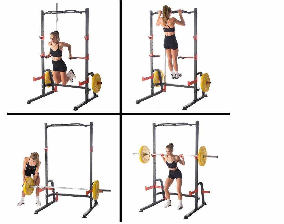 Half Rack HS | Multifunktionel Rack med Dips & Pull-Up | Til Homegym gym4all