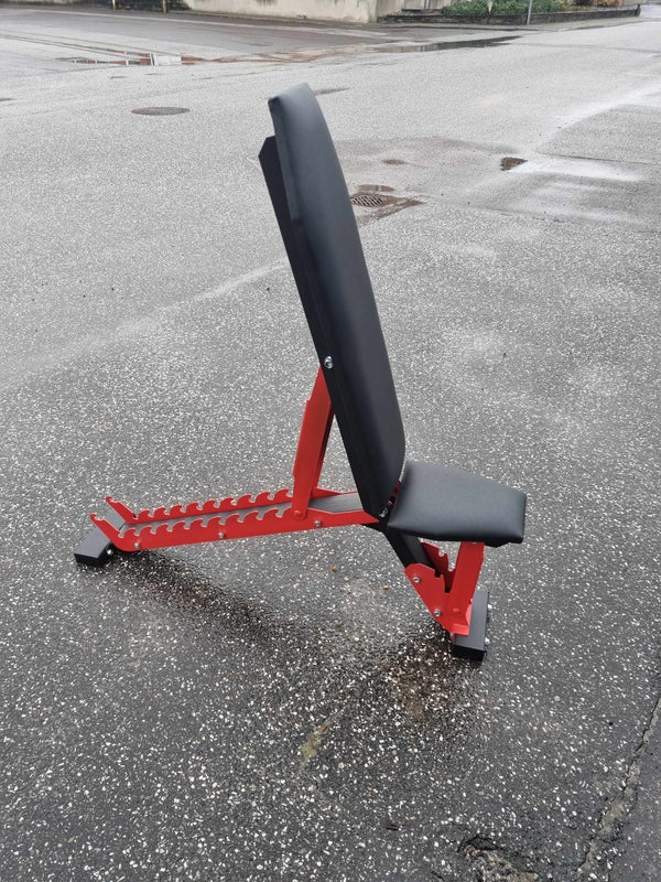 Justerbar Træningsbænk DV Red | 300 kg Vægtkapacitet | Til Homegym gym4all