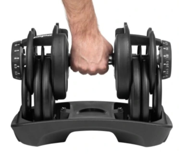 Regulerbar Håndvægt 1x24 kg – 15 i 1 Dumbbell til Homegym gym4all