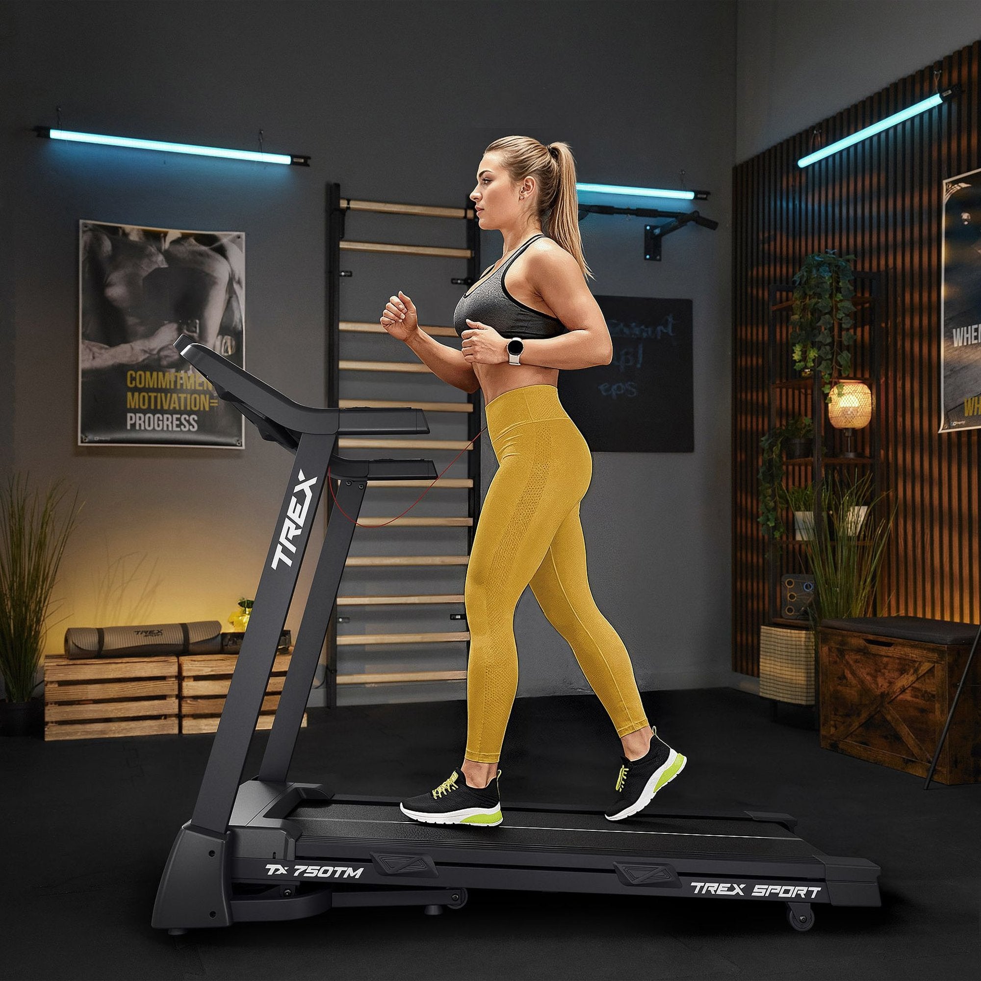 Trex Sport NORE TX-750TM Foldbart Løbebånd – 3 HK & 15 Automatiske Hældningstrin