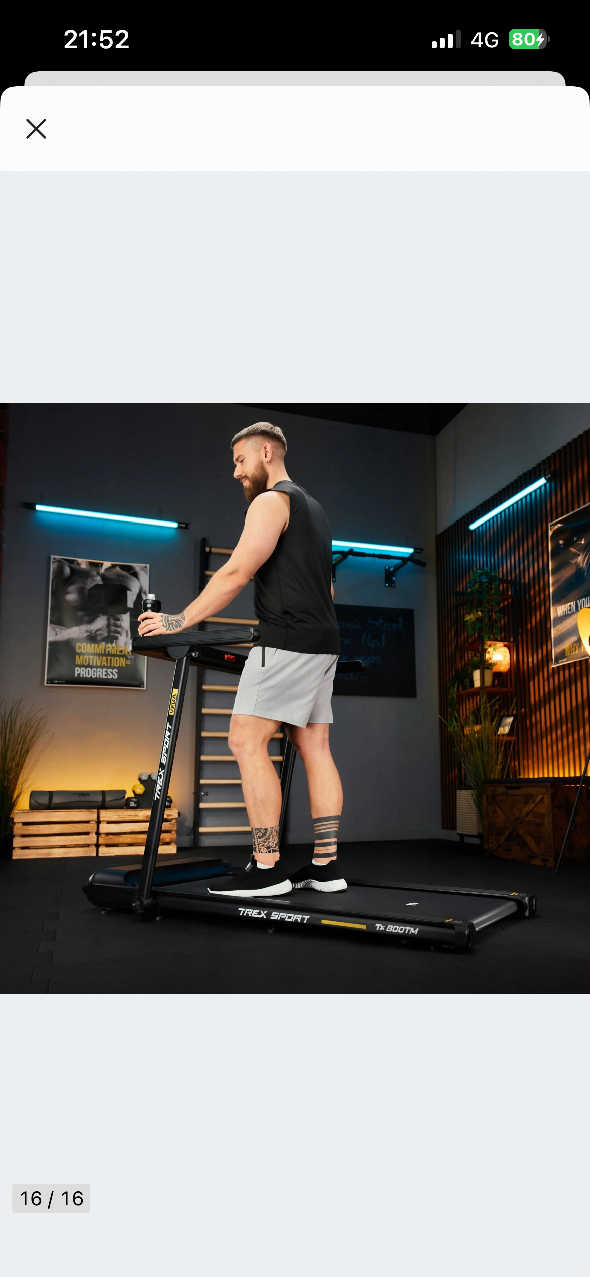 Trex Sport VEGA TX-800TM Foldbart Løbebånd – 51 cm Bredt