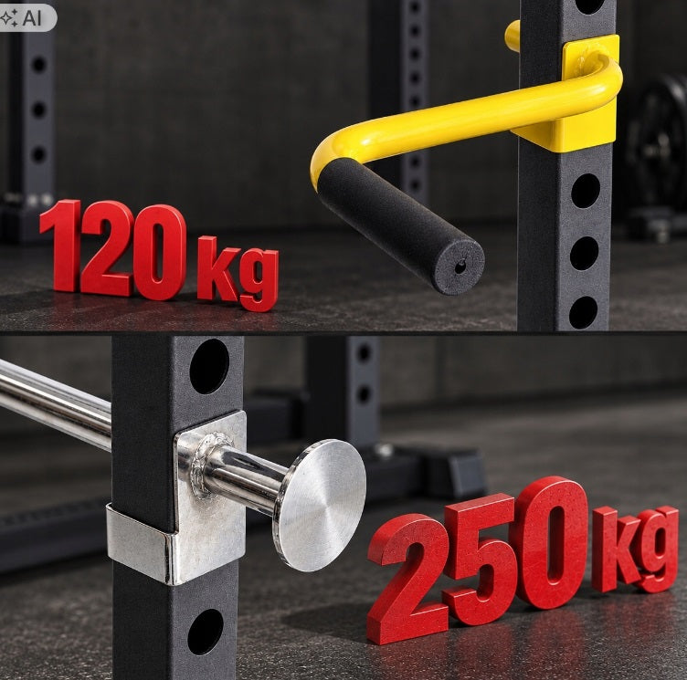Power Rack med Pull-Up-Bar og Dip-Stænger til Hjemmegym