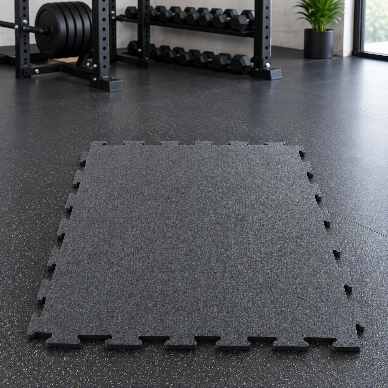Gulv Puzzles 1m² - Professionel Træningsmåtte til Hjemmegym