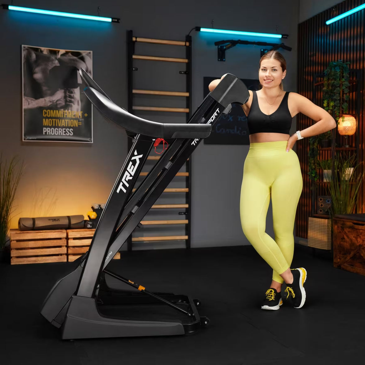 Trex Sport TECK TX-900TM Foldbart Løbebånd – 3 HK, 18 km/t & 20% Hældning