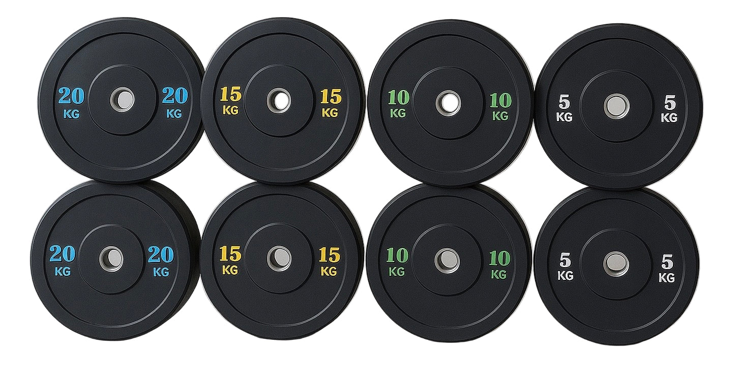 Komplet Squat Rack Sæt 100kg – Bænk, Olympisk Stang & Bumper Plates