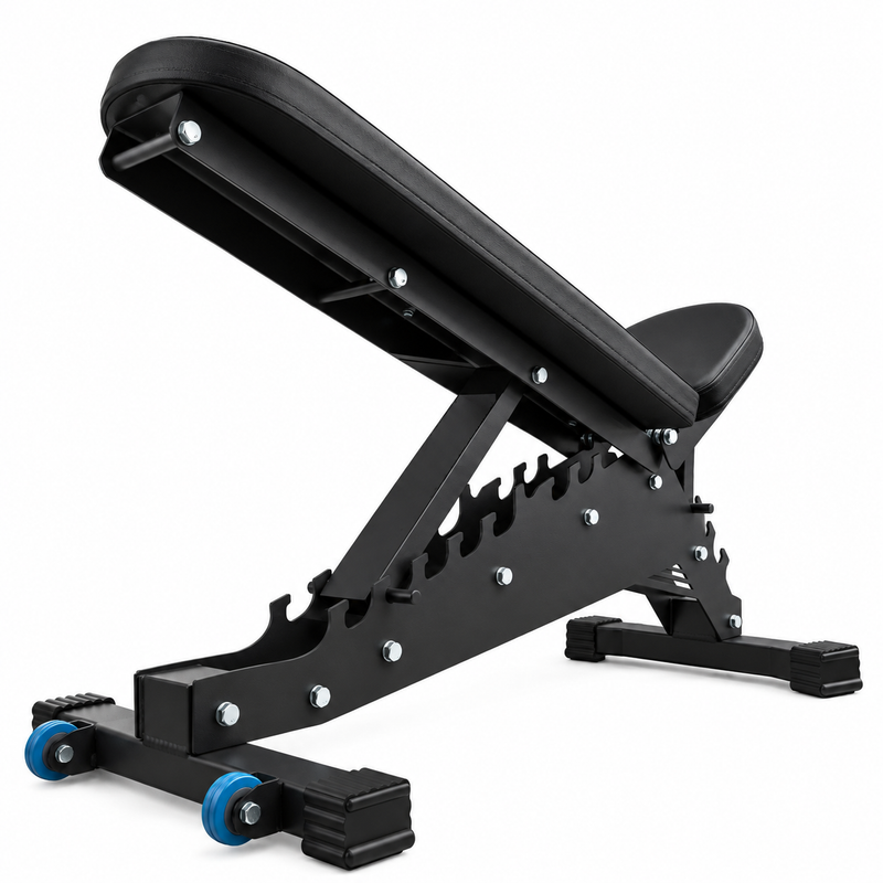 Komplet Træningssæt til Homegym – Squat Rack, Justerbar Træningsbænk, 100 kg OL-Vægtstang & Dips