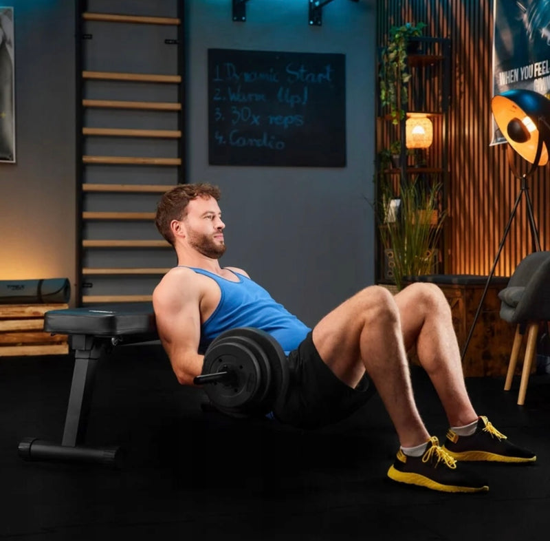 Trex Sport Vægtstangssæt 120cm 24kg - Støjfri Hjemmegym