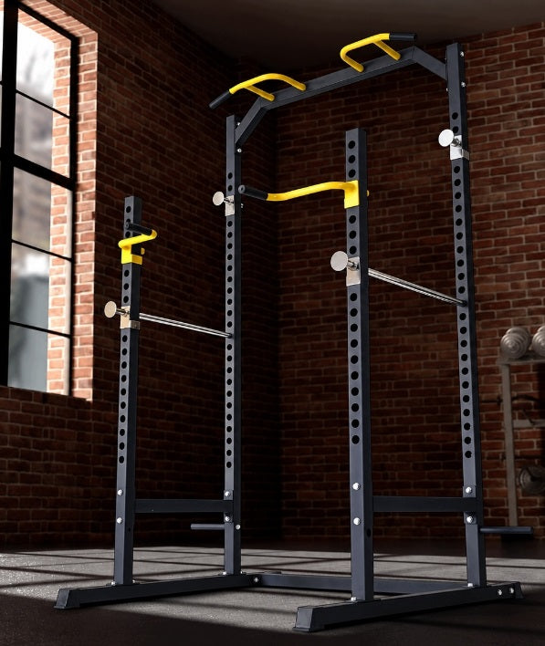 Power Rack med Pull-Up-Bar og Dip-Stænger til Hjemmegym