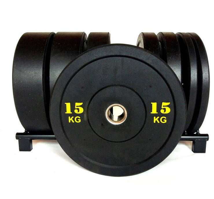 Bumper Plate Sæt 100 kg | Komplet Sæt til Styrketræning | Homegym gym4all