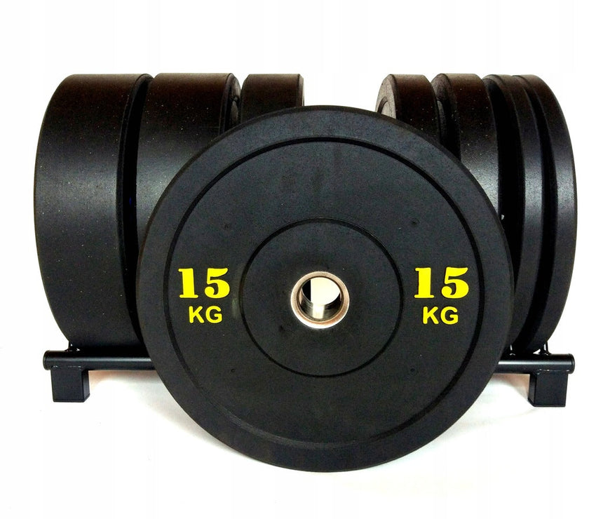 Bumper Plate Sæt 100 kg | Komplet Sæt til Styrketræning | Homegym gym4all