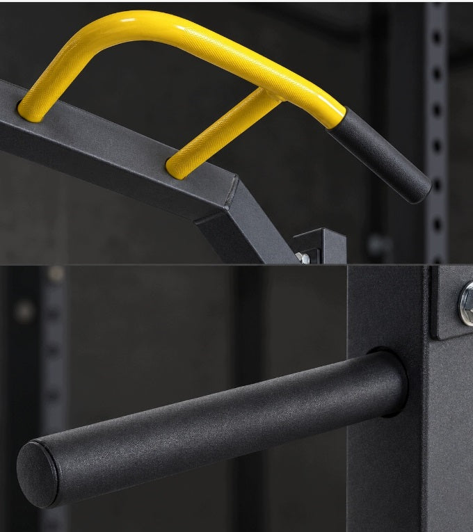 Power Rack med Pull-Up-Bar og Dip-Stænger til Hjemmegym