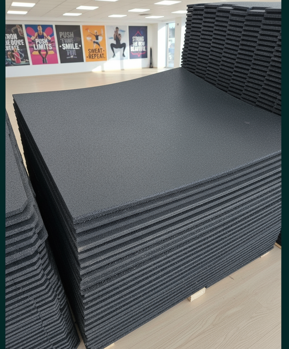 Gulv Måtte 1m² 15mm - Professionel Træningsmåtte