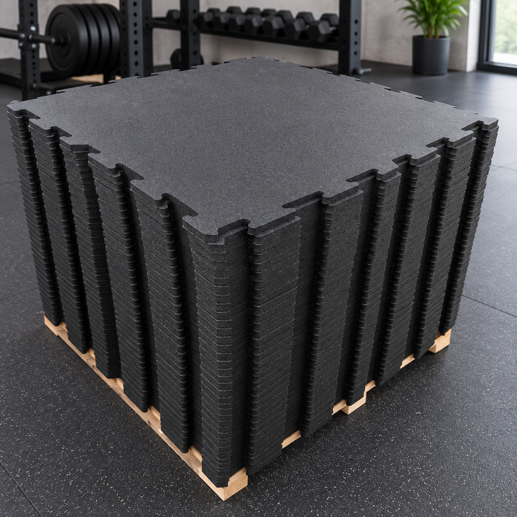 Gulv Puzzles 1m² - Professionel Træningsmåtte til Hjemmegym