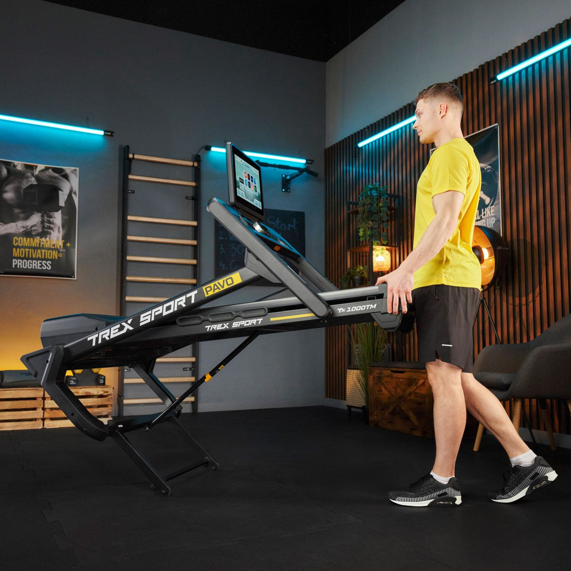Trex Sport PAVO TX-1000TM Foldbart Løbebånd – 15,6" Android Skærm & Netflix