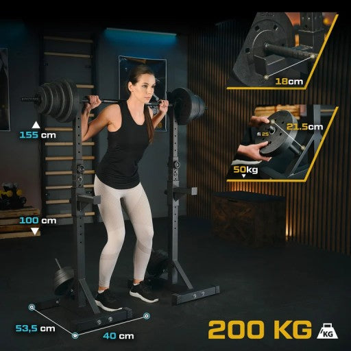 Trex Sport Justerbare Vægtstativer med Sikrings- & TX-Dipholdere