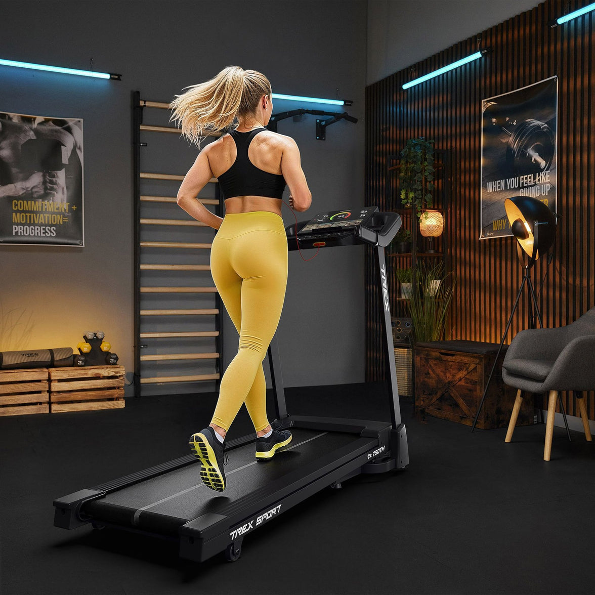 Trex Sport NORE TX-750TM Foldbart Løbebånd – 3 HK & 15 Automatiske Hældningstrin