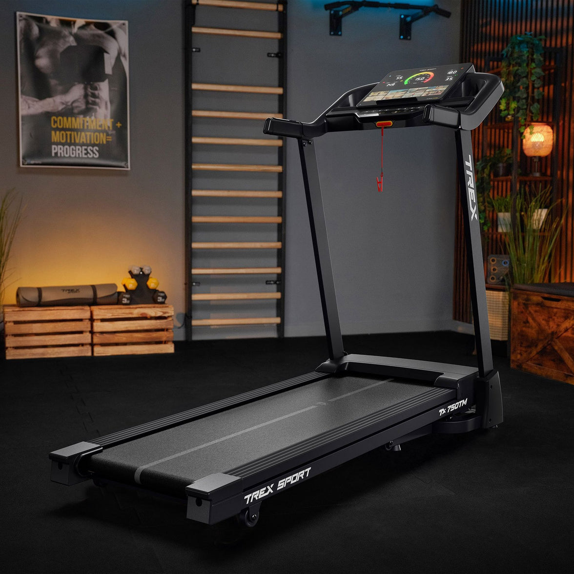 Trex Sport NORE TX-750TM Foldbart Løbebånd – 3 HK & 15 Automatiske Hældningstrin