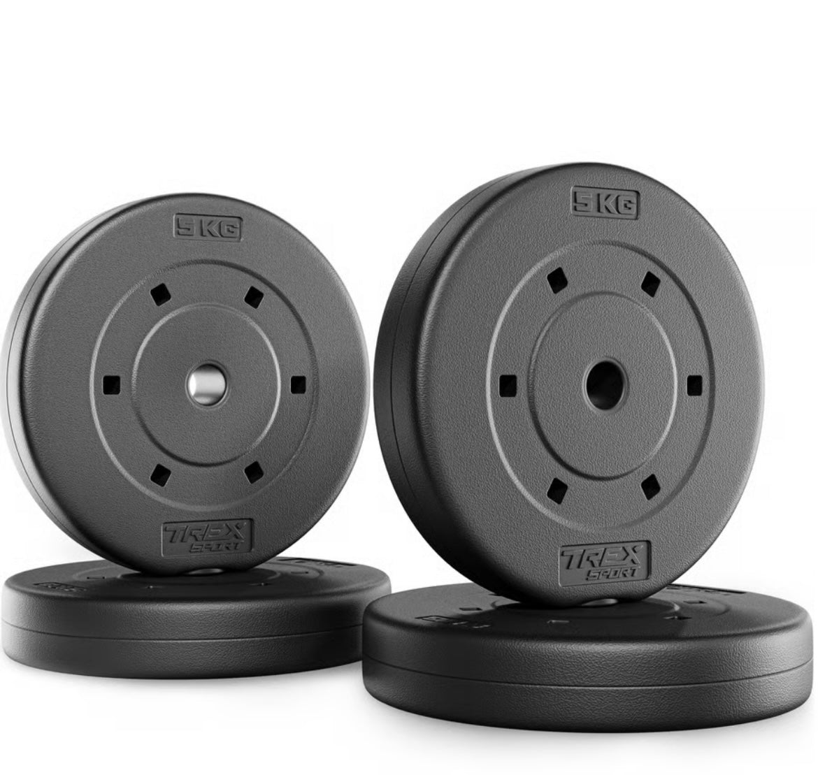 Trex Sport Vægtstangssæt 120cm 24kg - Støjfri Hjemmegym