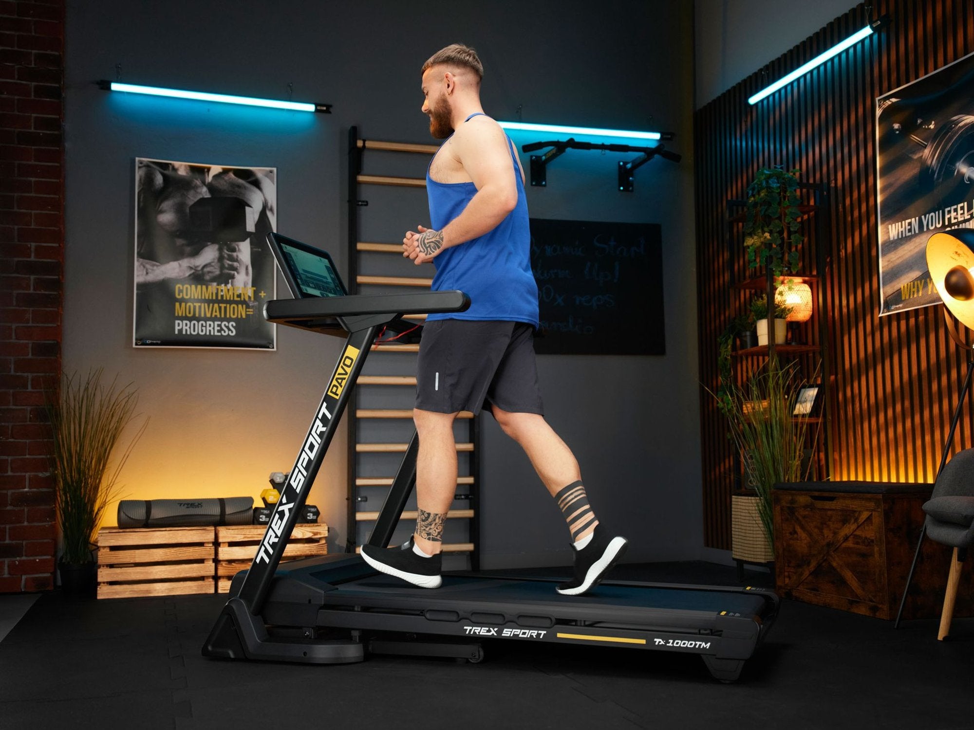 Trex Sport PAVO TX-1000TM Foldbart Løbebånd – 15,6" Android Skærm & Netflix