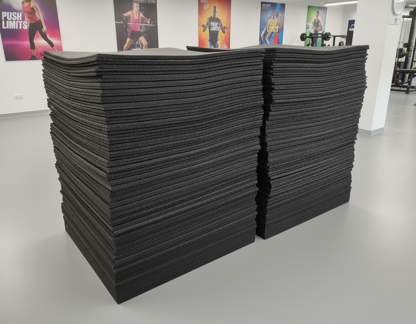 Gulv Måtte 1m² 15mm - Professionel Træningsmåtte