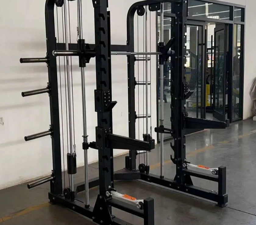 Half Rack Smith Machine med Counterbalance - Professionel