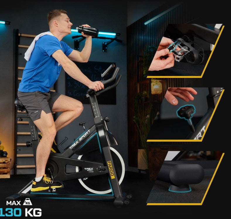 Trex Sport FARGO TX-840SB Magnetisk Spinning Cykel – 10 kg Svinghjul & Bluetooth